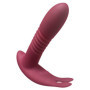 Vibratore rabbit doppio indossabile vaginale clitoride in silicone RC Hands-free 3 Function Vibrator