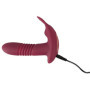 Vibratore rabbit doppio indossabile vaginale clitoride in silicone RC Hands-free 3 Function Vibrator