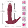 Vibratore rabbit doppio indossabile vaginale clitoride in silicone RC Hands-free 3 Function Vibrator