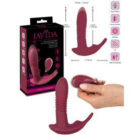 Vibratore rabbit doppio indossabile vaginale clitoride in silicone RC Hands-free 3 Function Vibrator