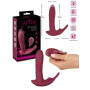 Vibratore rabbit doppio indossabile vaginale clitoride in silicone RC Hands-free 3 Function Vibrator