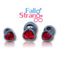 RED ANAL KIT FALLO STRANO Set lubrificante plug con pietra a cuore rosso e fallo a sfere