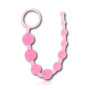 PINK ANAL KIT FALLO STRANO Set lubrificante plug con pietra a cuore rosa e fallo a sfere