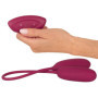 Ovetto vaginale vibrante doppio RC Shaking & Vibrating Love Egg Duo