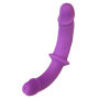 Dildo doppio indossabile in silicone realistico vaginale anale Super Soft Double Strap-On