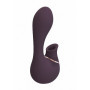 Vibratore vaginale per punto G in silicone con succhia clitoride Mythical Purple