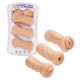 Masturbatore maschile vagina ano bocca realistica Stroker Masturbator Kit Pussy Ass Mouth Light