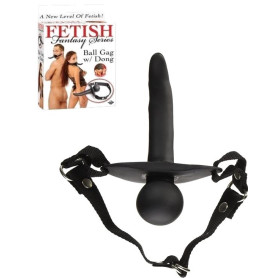 Gag Ball con Dildo falloanale Fetish Fantasy black