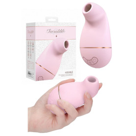 Stimolatore vaginale succhia clitoride in silicone Kissable Pink