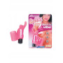 Vibratore vaginale da dito piccolo mini dildo rabbit vibrante per clitoride rosa