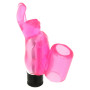 Vibratore vaginale da dito piccolo mini dildo rabbit vibrante per clitoride rosa