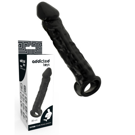 Guaina fallica con anello black penis extend