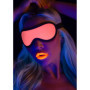 Maschera occhi bondage sexy mask Blindfold glow in the dark