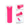 Vibratore vaginale clitordire piccolo bocca realistica in silicone Kyst Lips fucsia