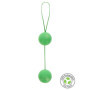 Palline vaginali BIO per massaggio pavimento pelvico Sphere Balls green