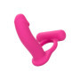 Vibratore anale indossabile con anello fallico vibrante in silicone Double Diver