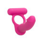 Vibratore anale indossabile con anello fallico vibrante in silicone Double Diver