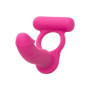 Vibratore anale indossabile con anello fallico vibrante in silicone Double Diver