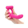 Vibratore anale indossabile con anello fallico vibrante in silicone Double Diver