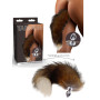 Plug anale in metallo piccolo dilatatore con coda Foxtail Buttplug