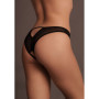 Mutanda donna intimo aperto sexy slip nero trasparente ragazza Milou