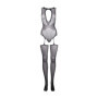 Tutina erotica donna a rete Contrast Suspender Bodystocking