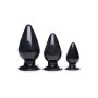 Plug anale con ventosa mini maxi dilatatore kit Triple Cones set