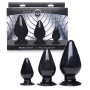 Plug anale con ventosa mini maxi dilatatore kit Triple Cones set