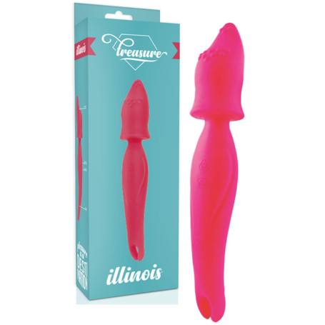 Vibratore wand in silicone vaginale anale Treasure Illinoiss