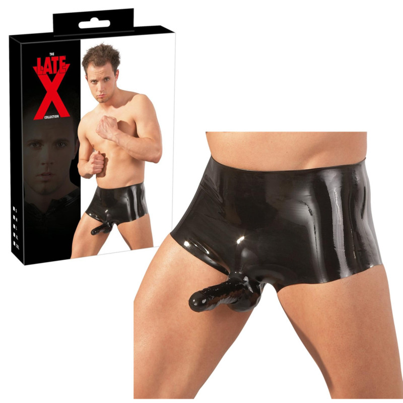 Guaina Per Pene E Testicoli LatexDreamwear In Lattice Rosso – BDSM, Unisex