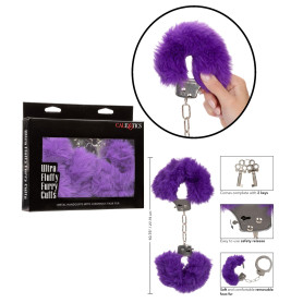 Manette fetish con pelo sexy restraint Ultra Fluffy Furry Cuffs Purple