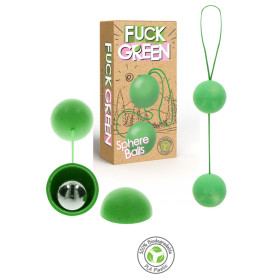 Palline vaginali BIO per massaggio pavimento pelvico Sphere Balls green