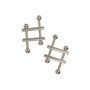 Morsetti strizza capezzoli bondage Crossbar Nipple Vices