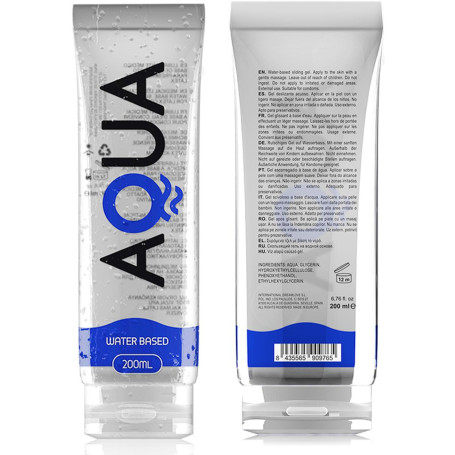 Lubrificante intimo vaginale anale AQUA QUALITY WATERBASED LUBRICANT 200ML