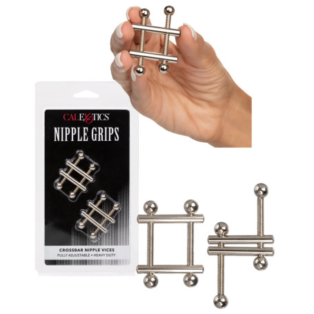 Morsetti strizza capezzoli bondage Crossbar Nipple Vices