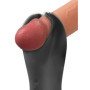 Masturbatore maschile vibrante in silicone per pene e testicoli Cock Vibrator