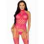 Tutina erotica donna sexy High Neck Lace Bodystocking