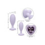 Plug anale con pietra FIRST TIME CRYSTAL BOOTY DUO VIOLA