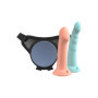 Fallo vaginale anale indossabile in silicone con imbracatura Body Dock SE Fantasy Kit 6+7in