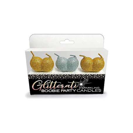 Candeline divertenti Glitterati Boobie Candle Set