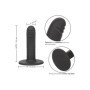 Dildo anale vaginale con ventosa in silicone Boundless 4.75/12cm Ridged