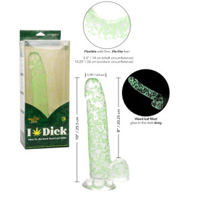 Fallo realistico vaginale anale con ventosa I Leaf Dick Glow Dildo