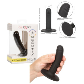 Dildo anale vaginale con ventosa in silicone Boundless 4.75/12cm Ridged