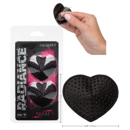 Copri capezzoli a cuore con brillantini Heart Gem Pasties