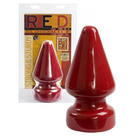Plug anale maxi The Challenge Butt Plug Extra Large Red