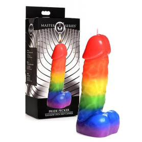 Candela bondage Pride Pecker Rainbow Drip Candle