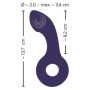 Vibratore in silicone Vibrating G- & P-Spot Massager