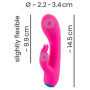 Vibratore rabbit piccolo in silicone rabbit vibrator