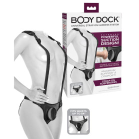 Imbracatura strap on per dildo fallo vibratore vaginale anale Body Dock Strap-On Suspenders
