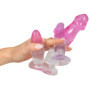 Dildo anale realistico con ventosa kit Anal Training Set pink